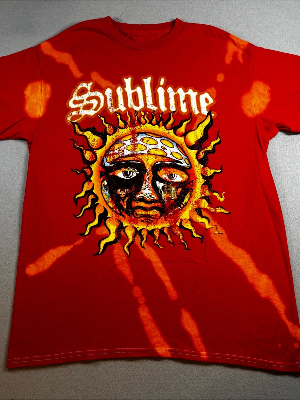 Sublime Orange Tie-Dye Sun Graphic Tee